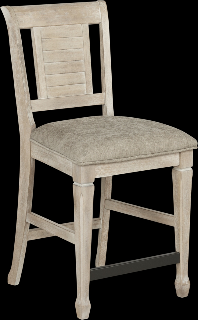 Nantucket Breeze Bisque Counter Height Stool - Thumbnail - Image 1