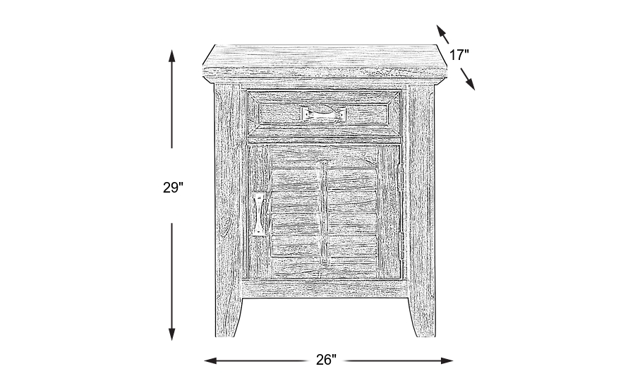 Dimension Image. Please refer to the Dimension Tab on this page for dimension details.
