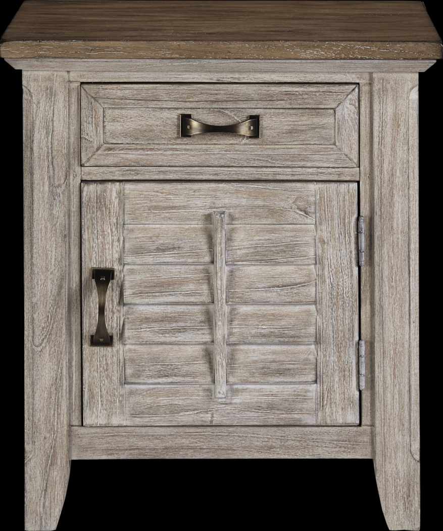 Nantucket Breeze Bisque 7 Pc King Sleigh Bedroom - Thumbnail - Image 4