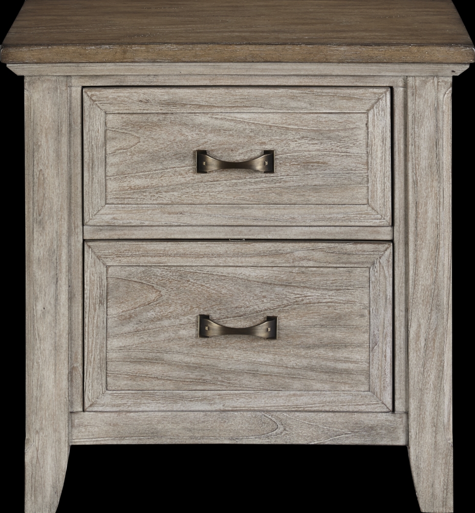 Nantucket Breeze Bisque 8 Pc King Panel Bedroom - Thumbnail - Image 5