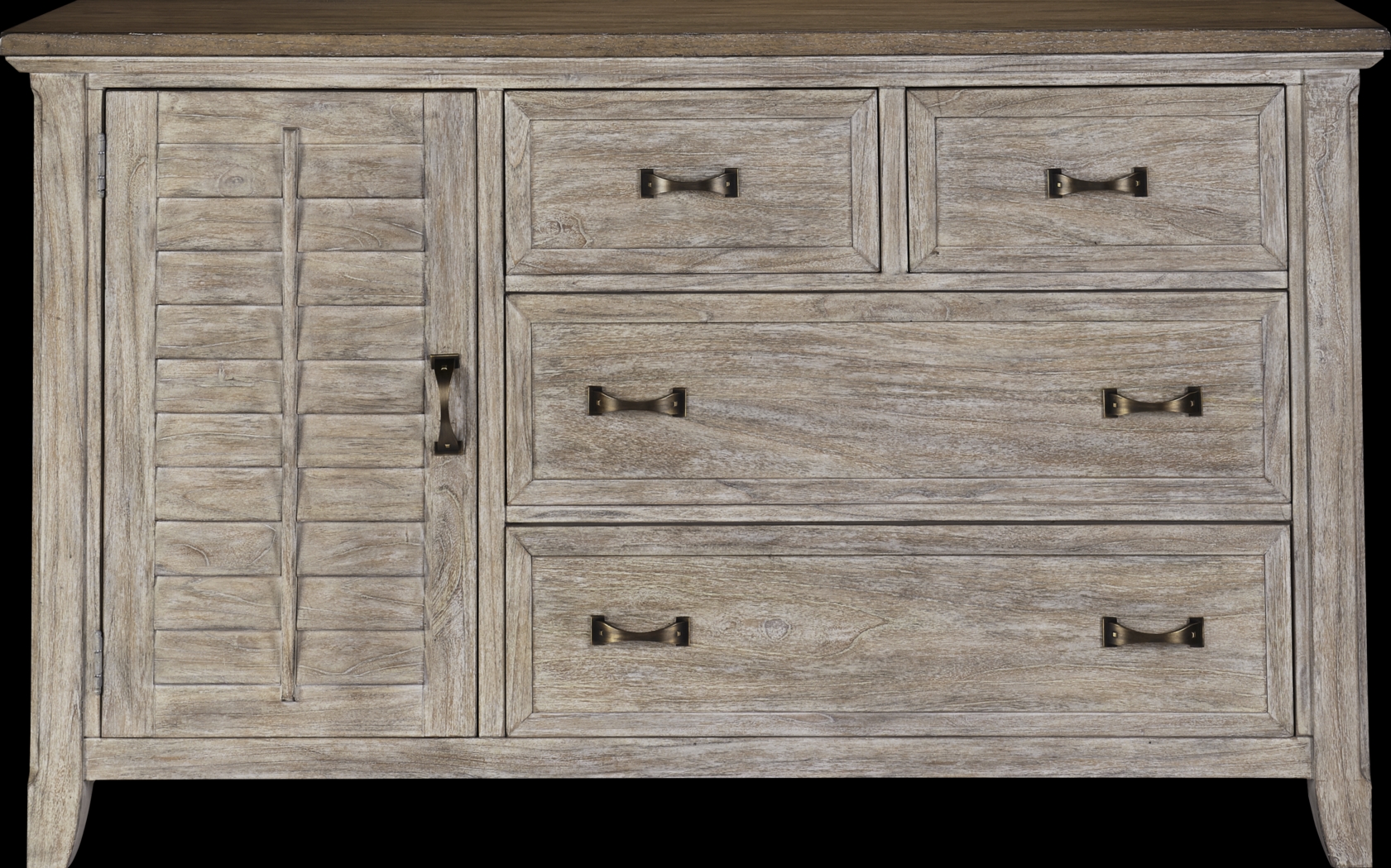 Nantucket Breeze Bisque 7 Pc King Sleigh Bedroom - Thumbnail - Image 3