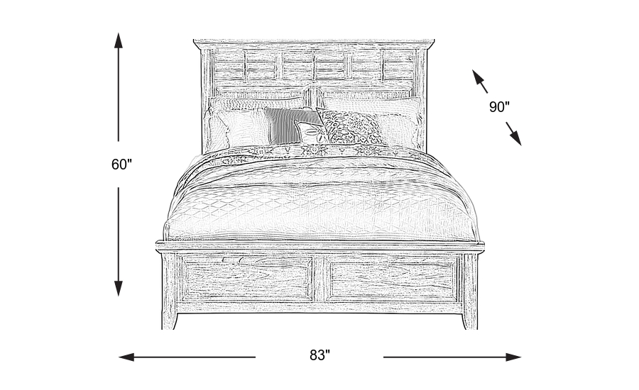 Dimension Image. Please refer to the Dimension Tab on this page for dimension details.