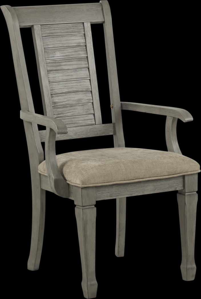 Nantucket Breeze Gray Arm Chair - Thumbnail - Image 1