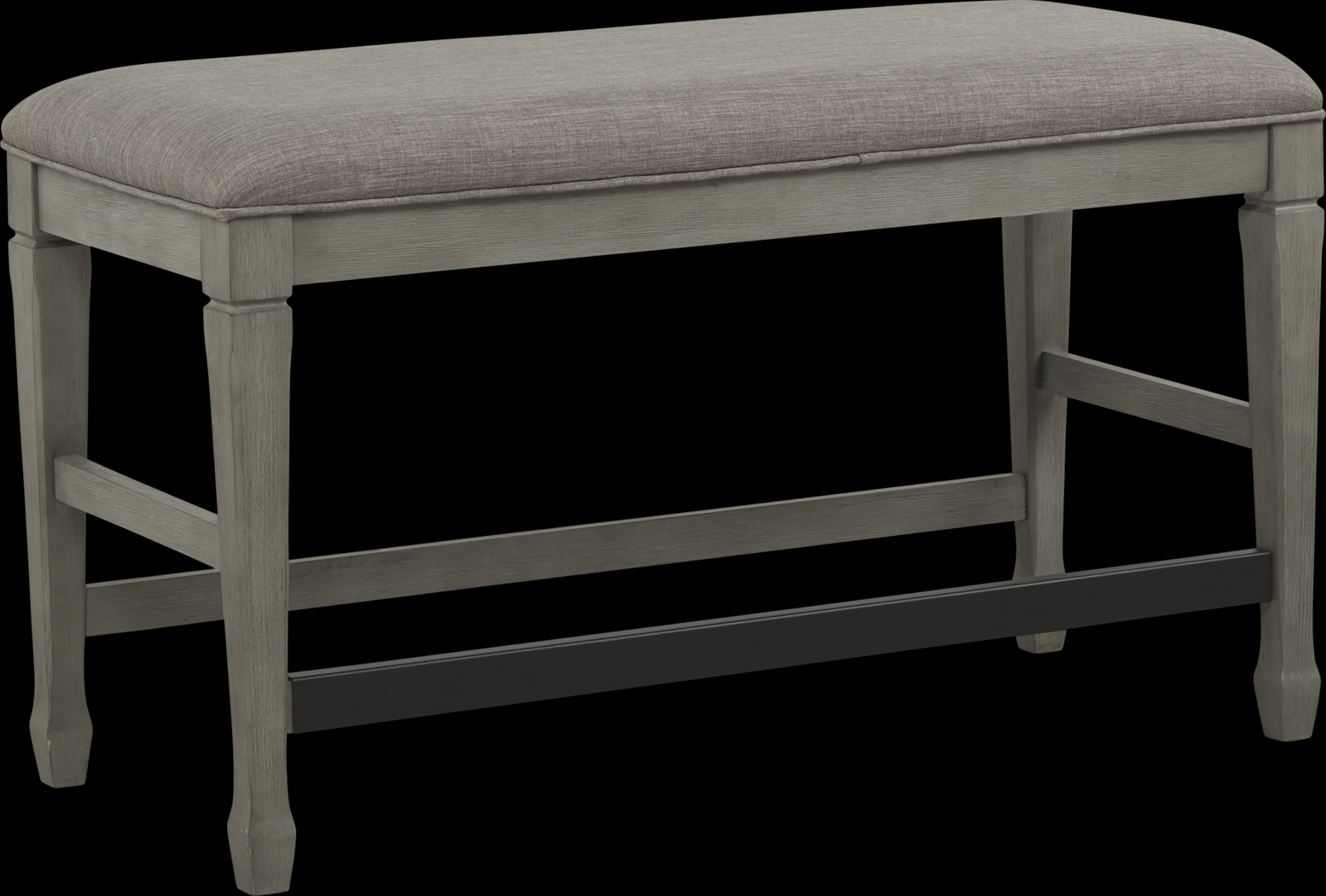 Nantucket Breeze Gray Counter Height Bench - Thumbnail - Image 1