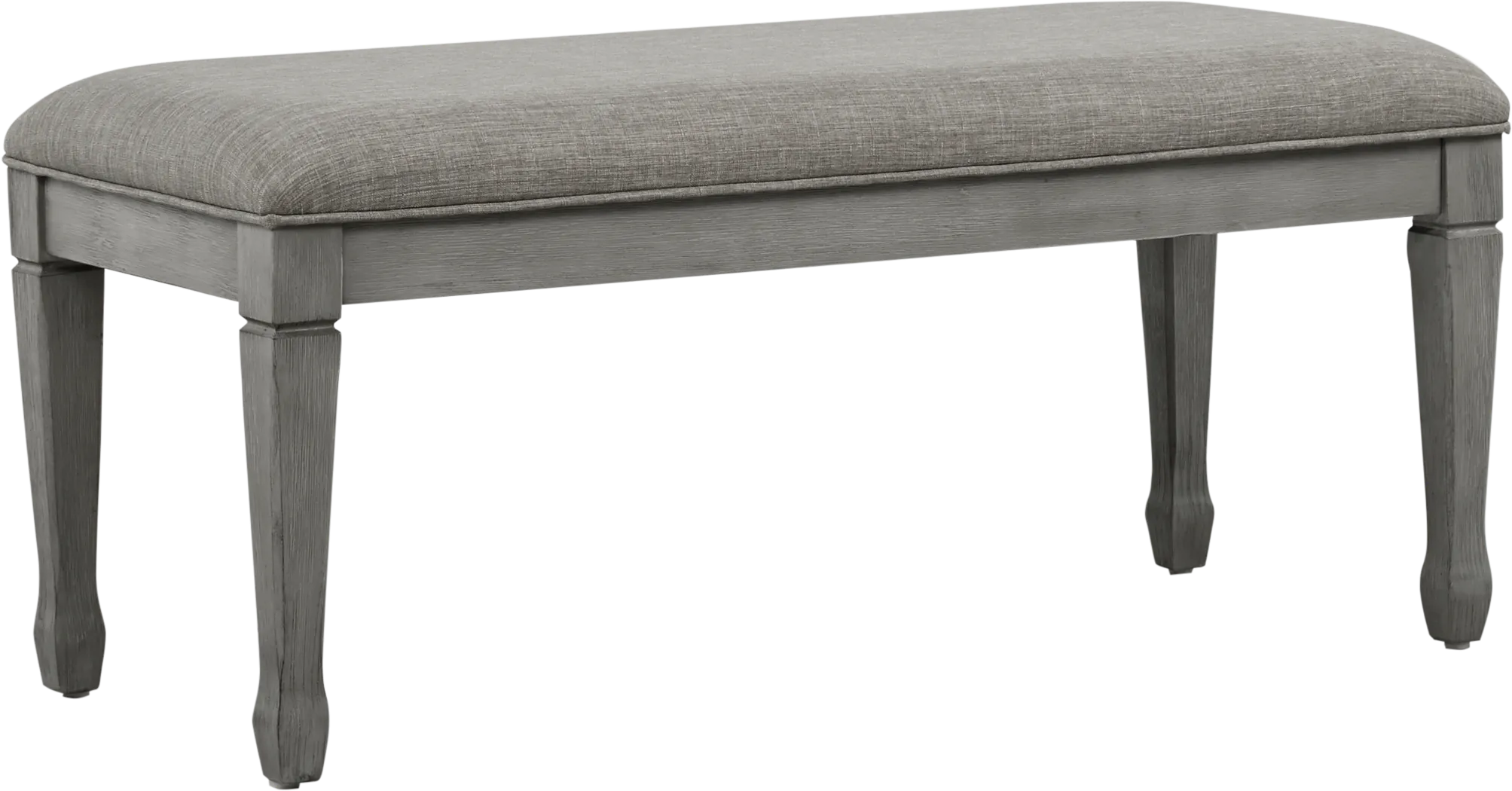 Nantucket Breeze Gray Dining Bench - Thumbnail - Image 1