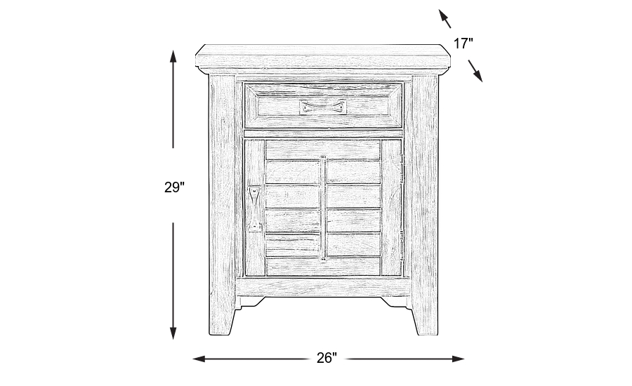Dimension Image. Please refer to the Dimension Tab on this page for dimension details.