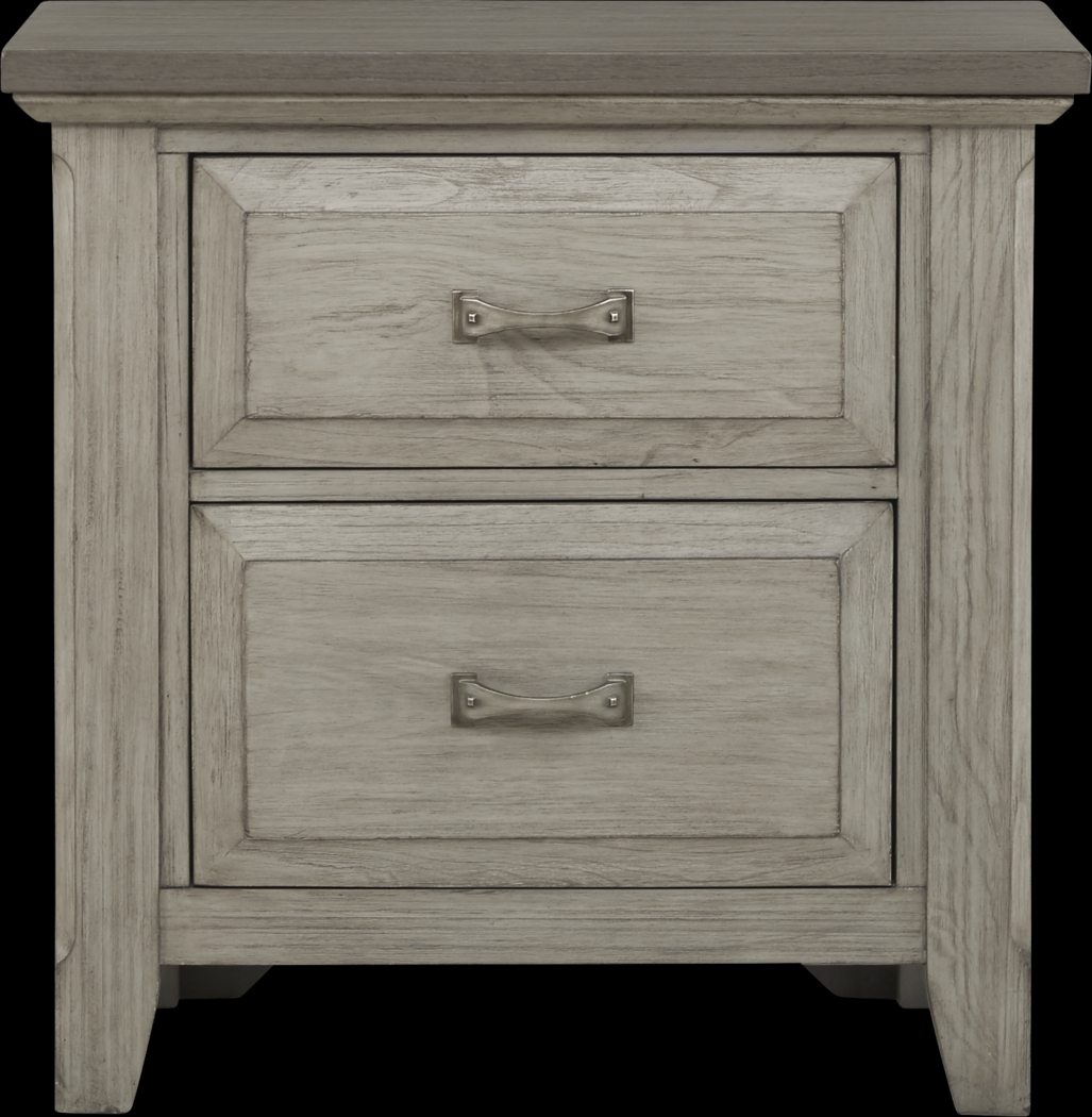 Nantucket Breeze Gray 7 Pc Queen Panel Bedroom - Thumbnail - Image 7