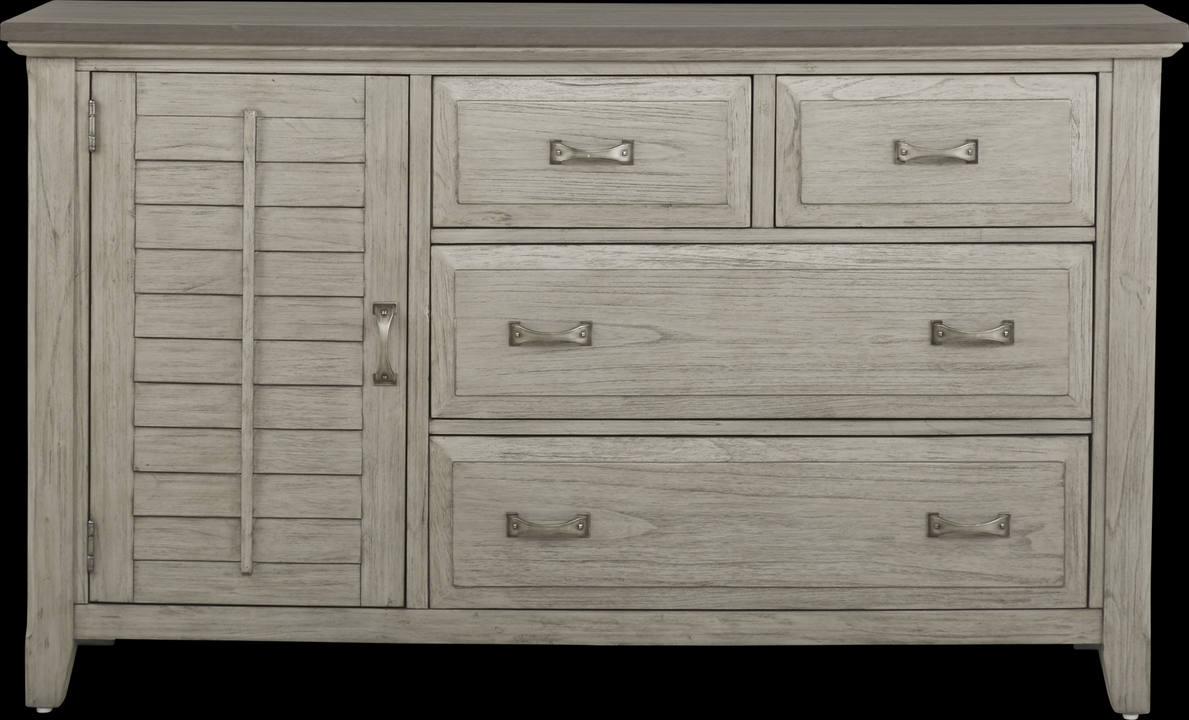 Nantucket Breeze Gray 7 Pc Queen Panel Bedroom - Thumbnail - Image 4