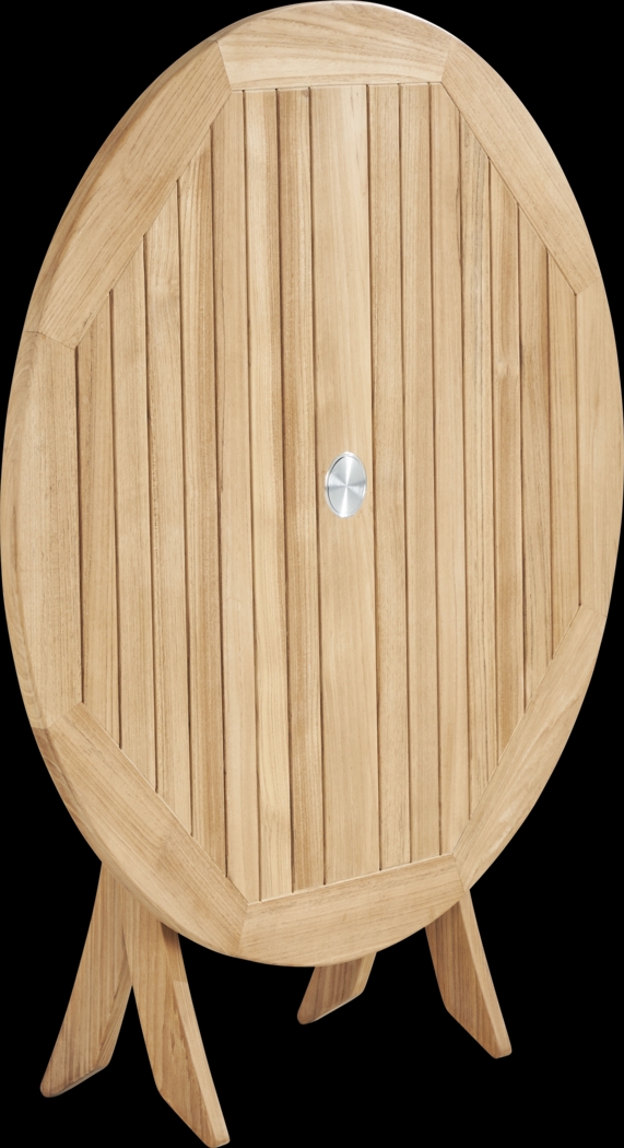 Pleasant Bay Natural 5 Pc Outdoor Folding Dining Set - Thumbnail - Image 2