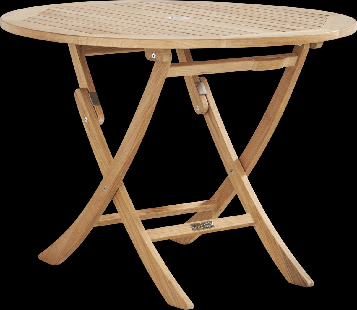 Pleasant Bay Natural Outdoor Folding Dining Table - Thumbnail - Image 1