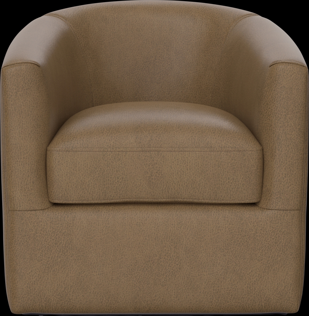 Naoke II Beige Swivel Accent Chair - Thumbnail - Image 3