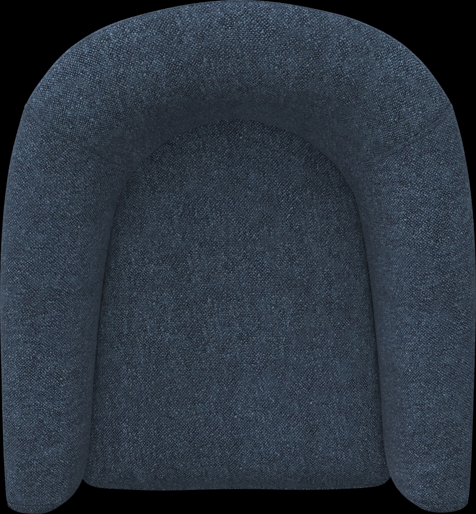 Naoke I Blue Swivel Accent Chair - Thumbnail - Image 5