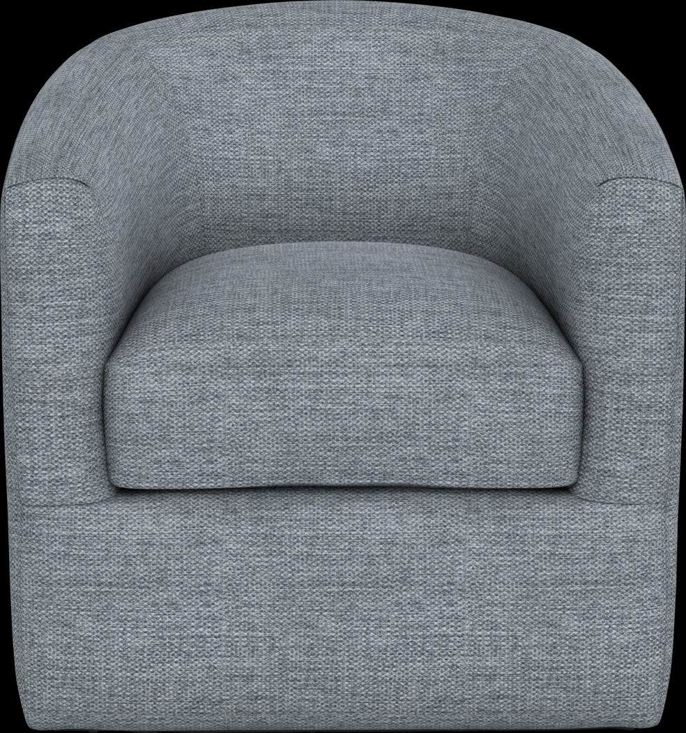 Naoke I Gray Swivel Accent Chair - Thumbnail - Image 3
