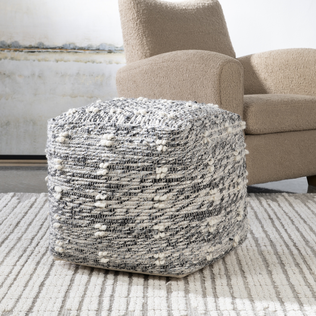 Naos Gray Pouf - Thumbnail - Image 2