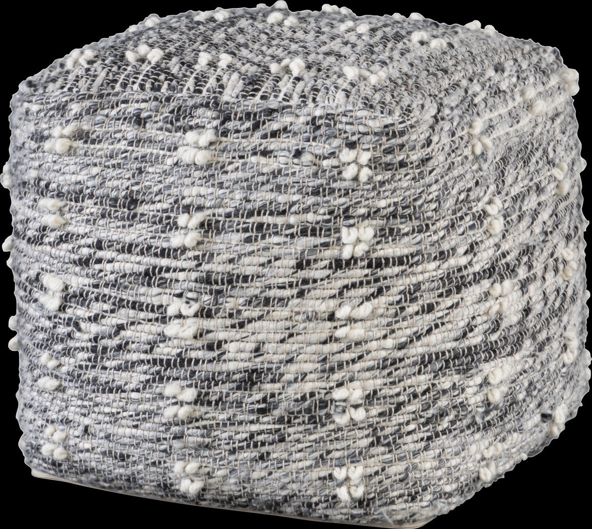 Naos Gray Pouf - Thumbnail - Image 1