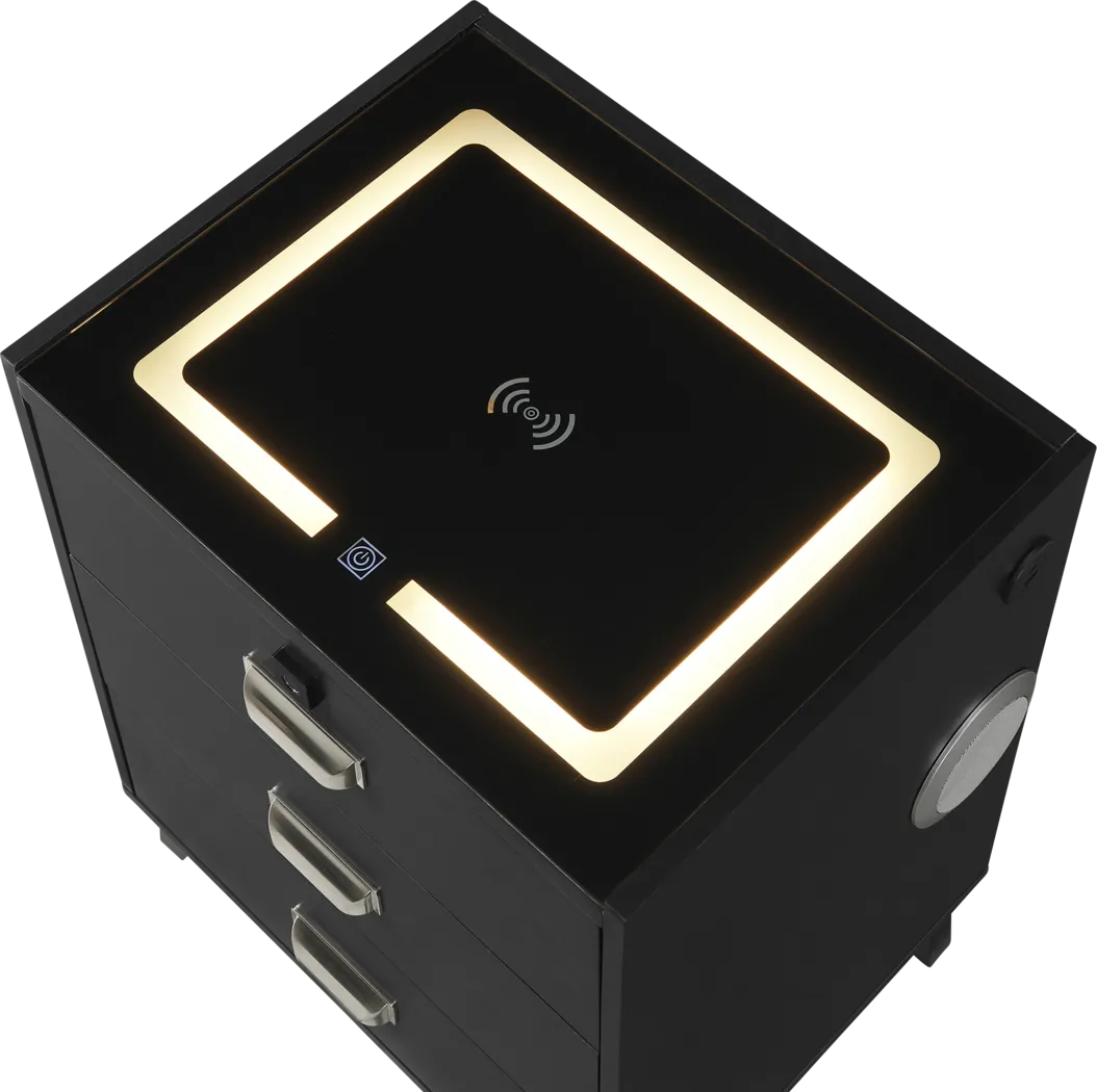 Narcis Black Nightstand - Thumbnail - Image 8