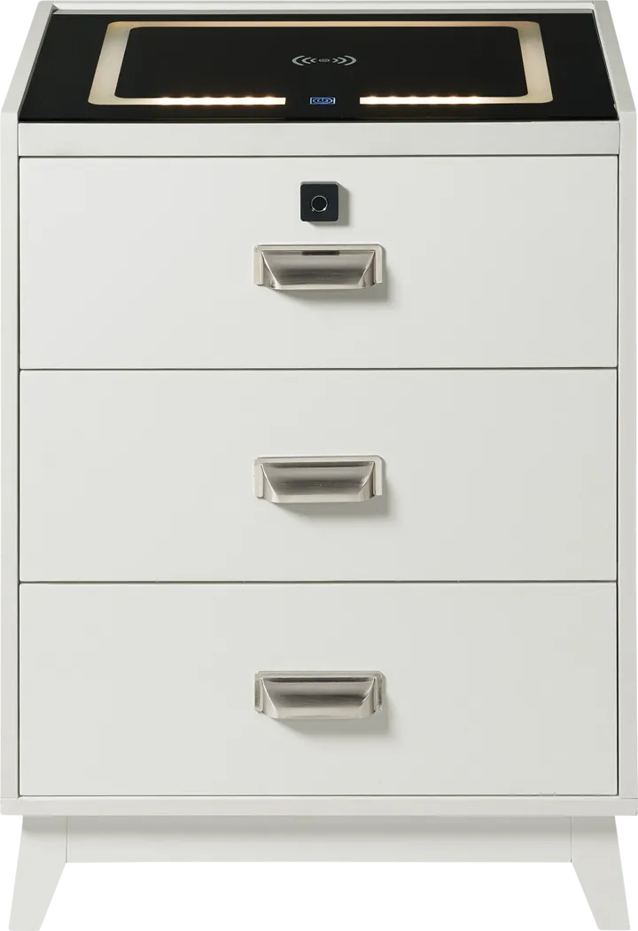 Narcis White Nightstand - Thumbnail - Image 7