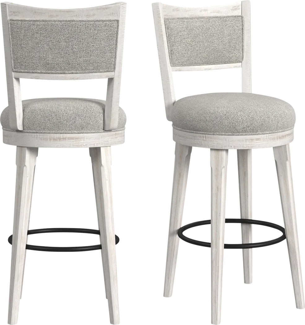 Nare Gray Bar Stool Set of 2 - Thumbnail - Image 6