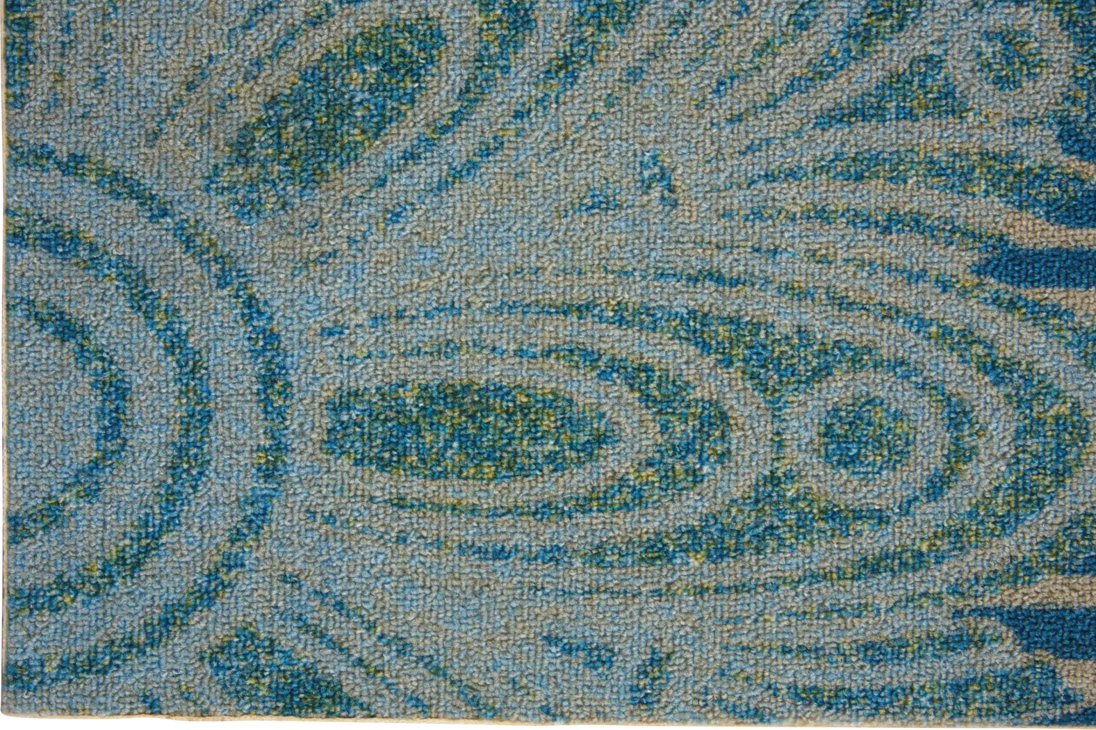 Narely Blue 5' x 8' Indoor/Outdoor Rug - Thumbnail - Image 3