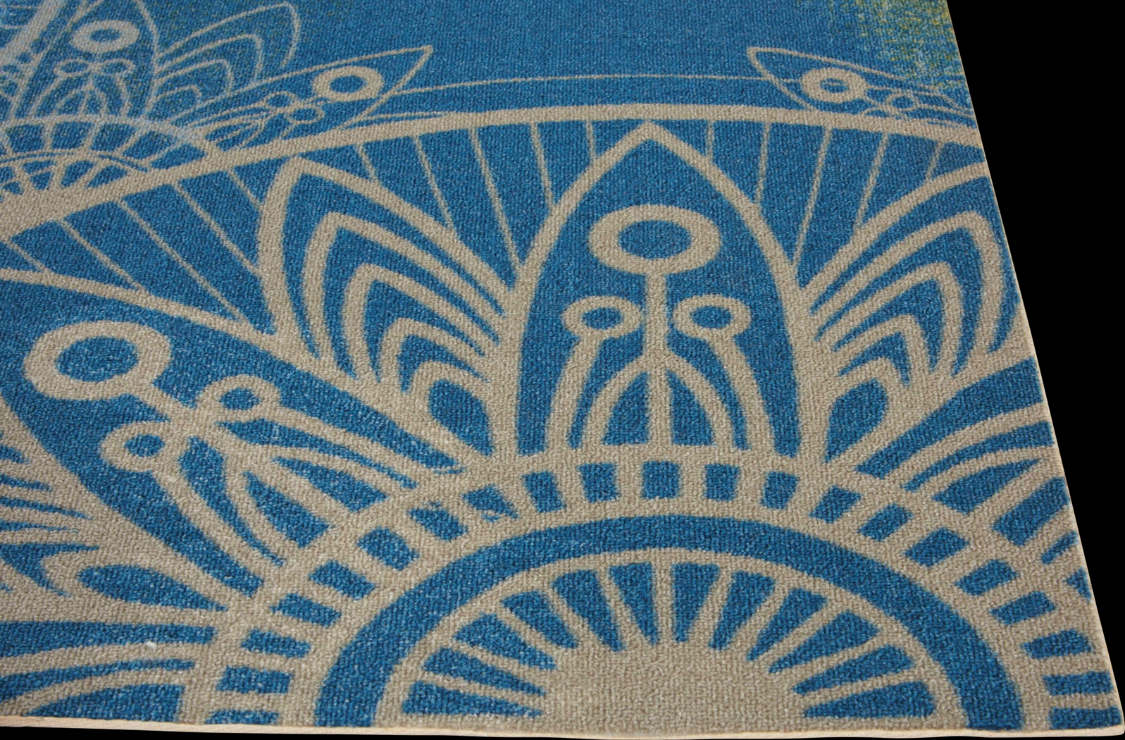 Narely Blue 8' x 11' Indoor/Outdoor Rug - Thumbnail - Image 4