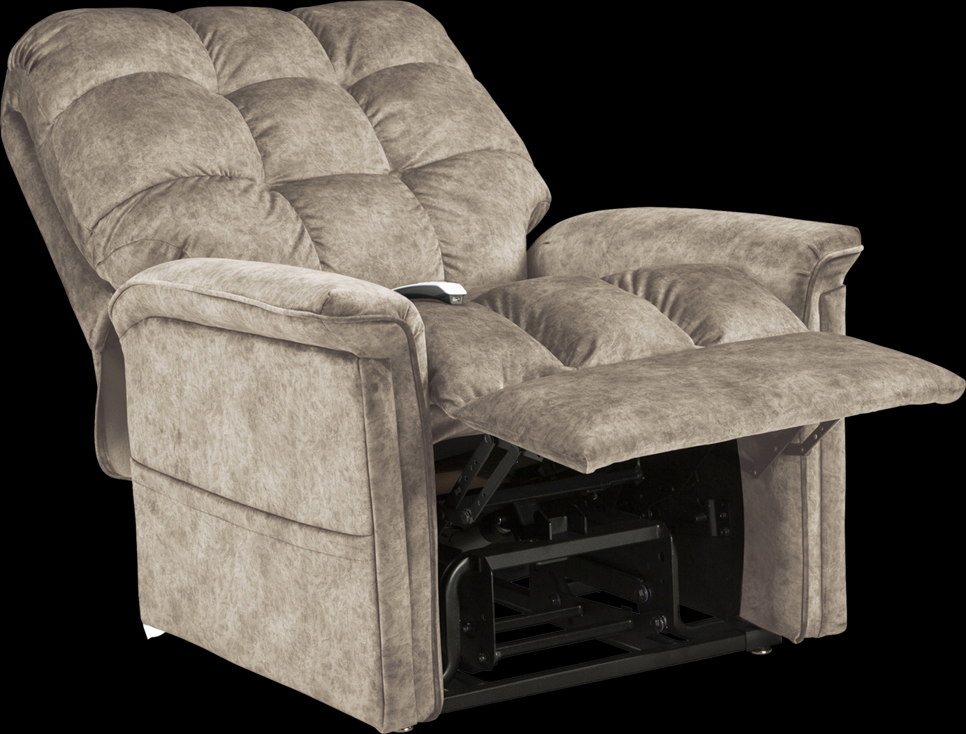 Narin Beige Lift Chair Dual Power Recliner - Thumbnail - Image 4