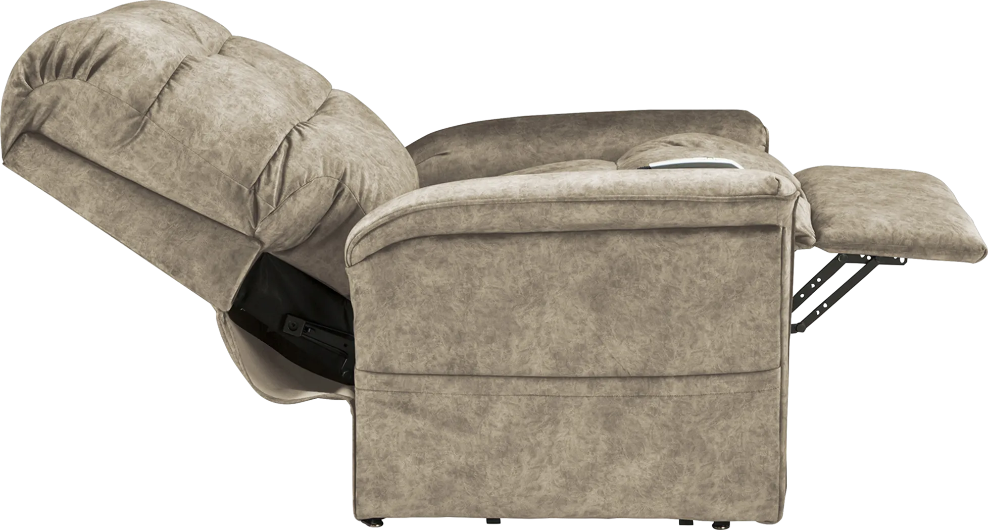 Narin Beige Lift Chair Dual Power Recliner - Image 5