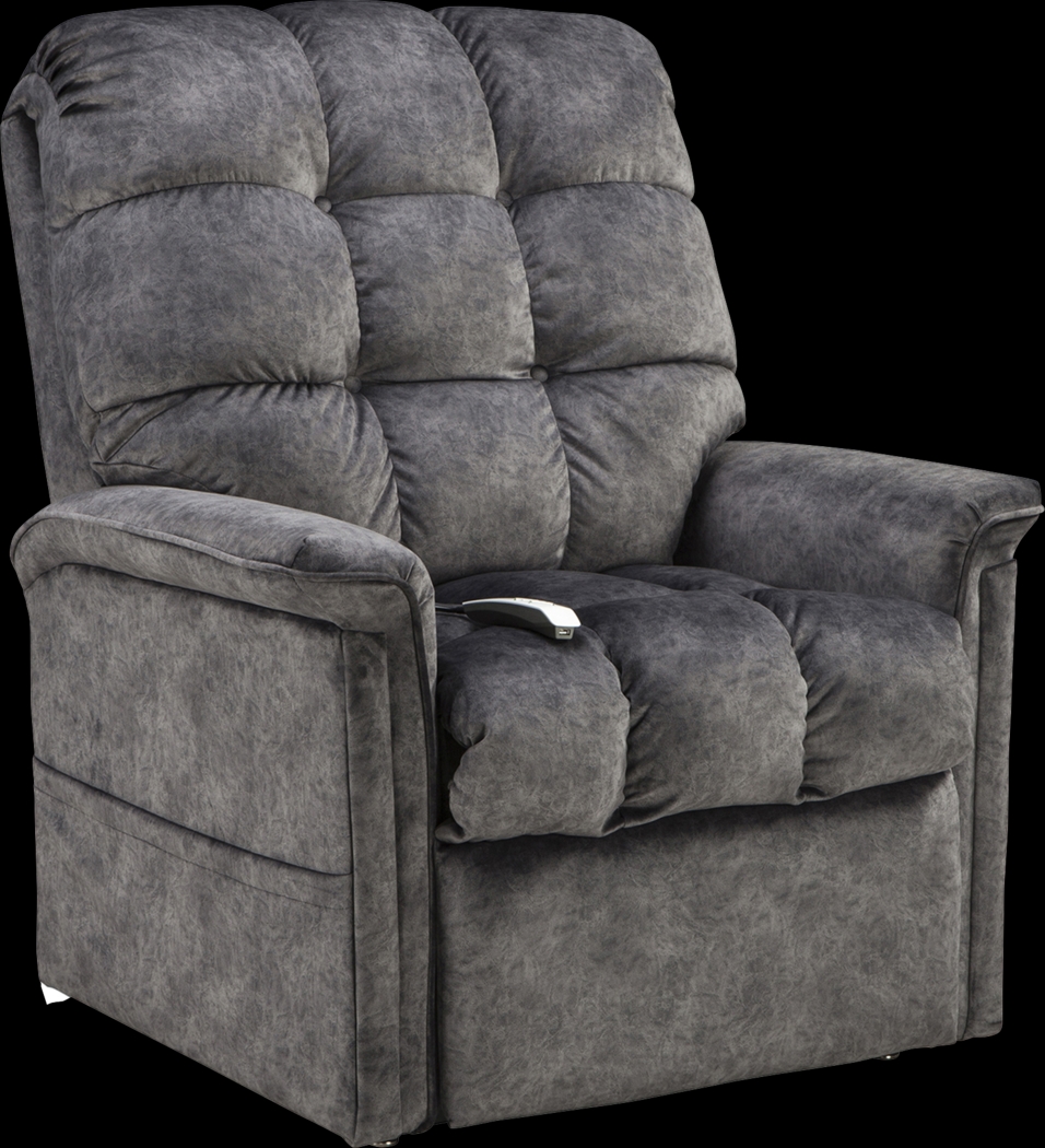 Narin Gray Lift Chair Dual Power Recliner - Thumbnail - Image 1