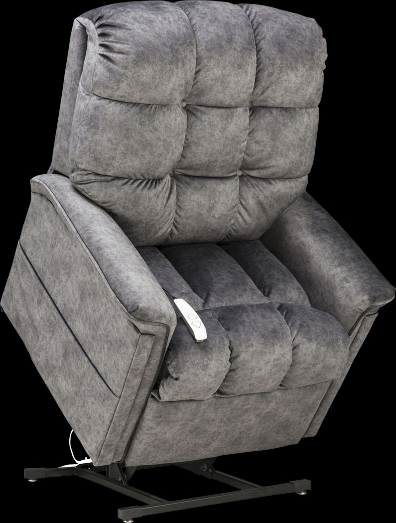 Narin Gray Lift Chair Dual Power Recliner - Thumbnail - Image 2