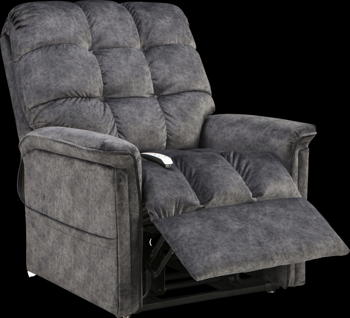 Narin Gray Lift Chair Dual Power Recliner - Thumbnail - Image 3