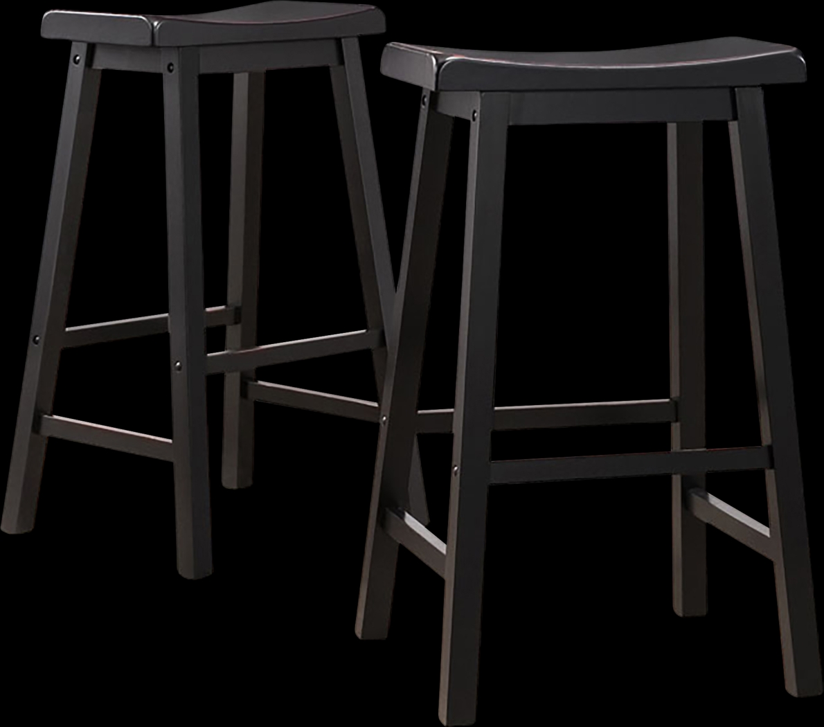 Nario Black Barstools (Set of 2) - Thumbnail - Image 1