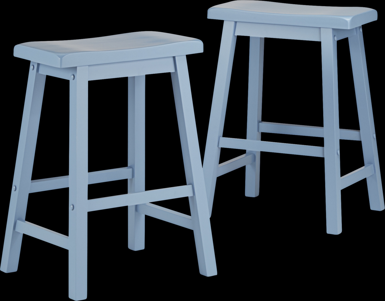 Nario Blue Counter Height Stools (Set of 2) - Thumbnail - Image 1