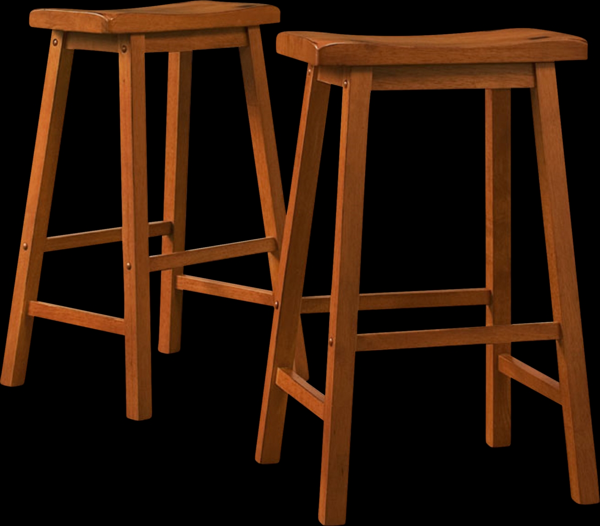 Nario Brown Barstools (Set of 2) - Thumbnail - Image 1