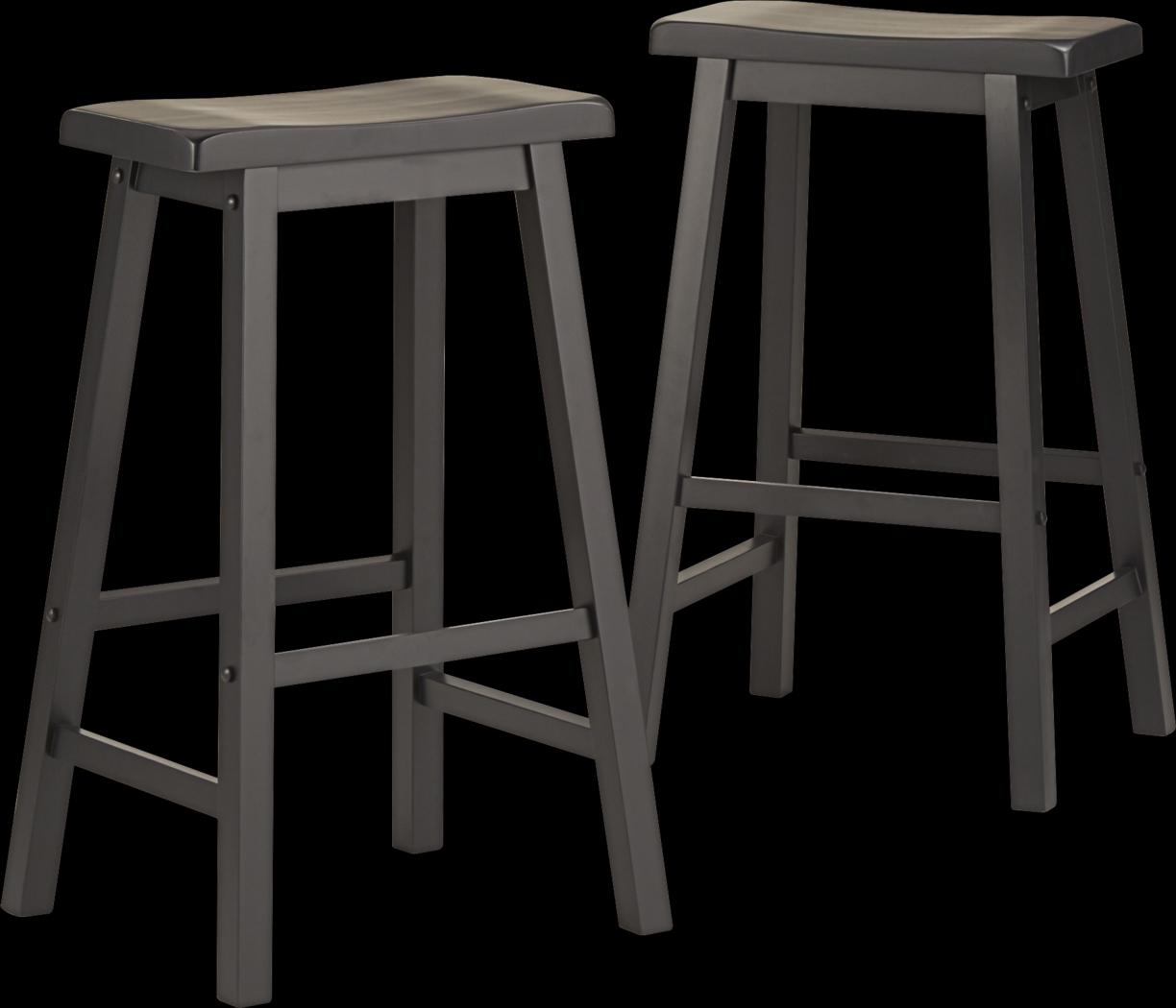 Nario Charcoal Barstools (Set of 2) - Thumbnail - Image 1