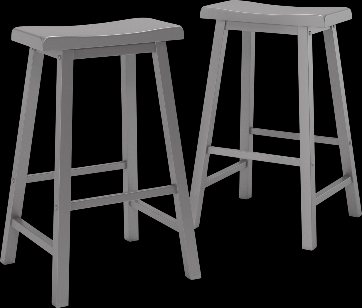 Nario Gray Barstools (Set of 2) - Thumbnail - Image 1