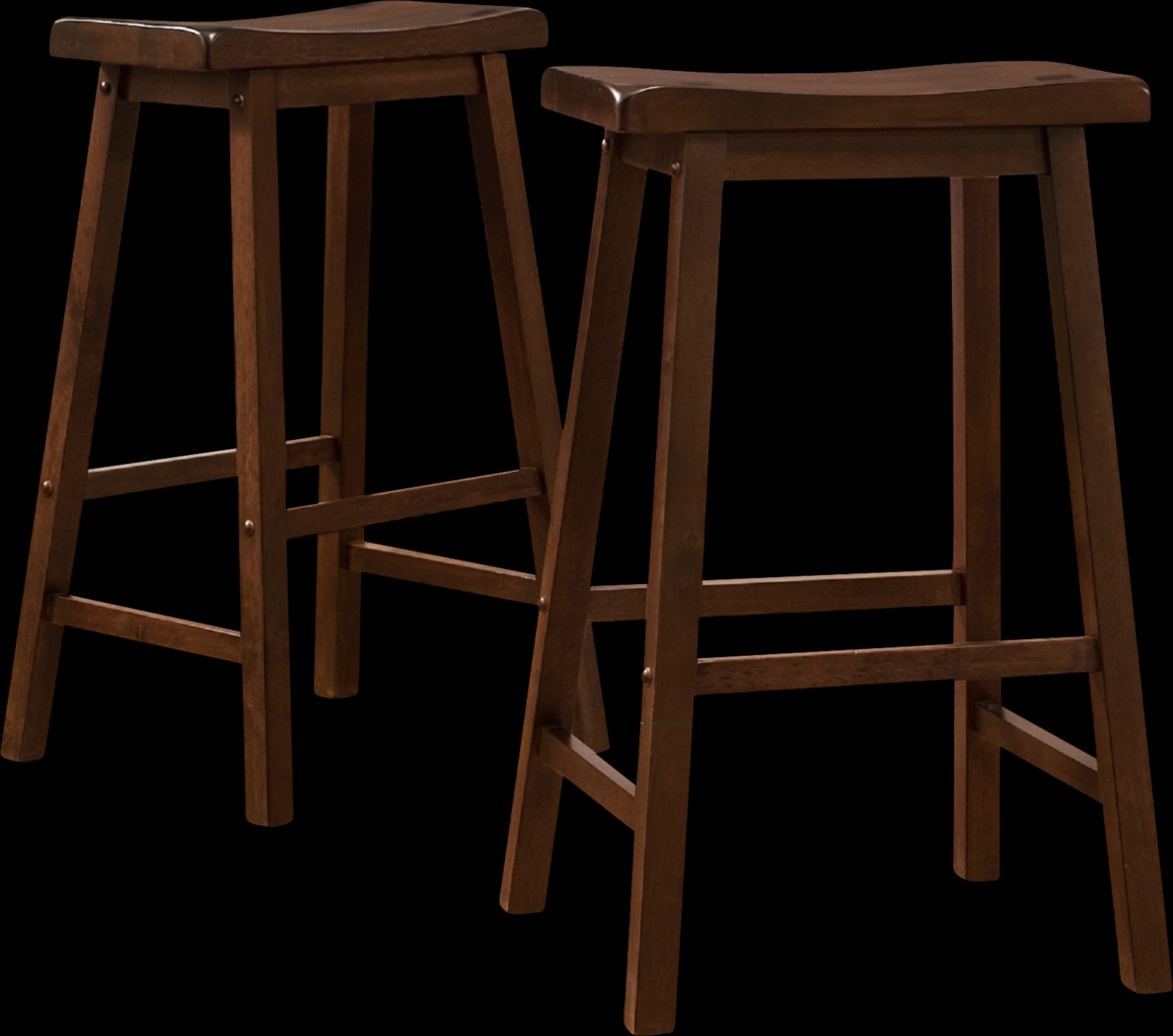 Nario Walnut Barstool (Set of 2) - Thumbnail - Image 1