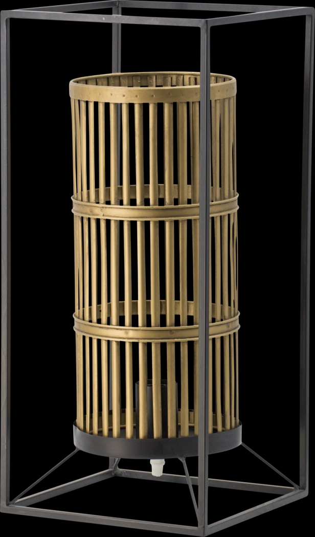 Narrow Leaf Gold Lamp - Thumbnail - Image 1