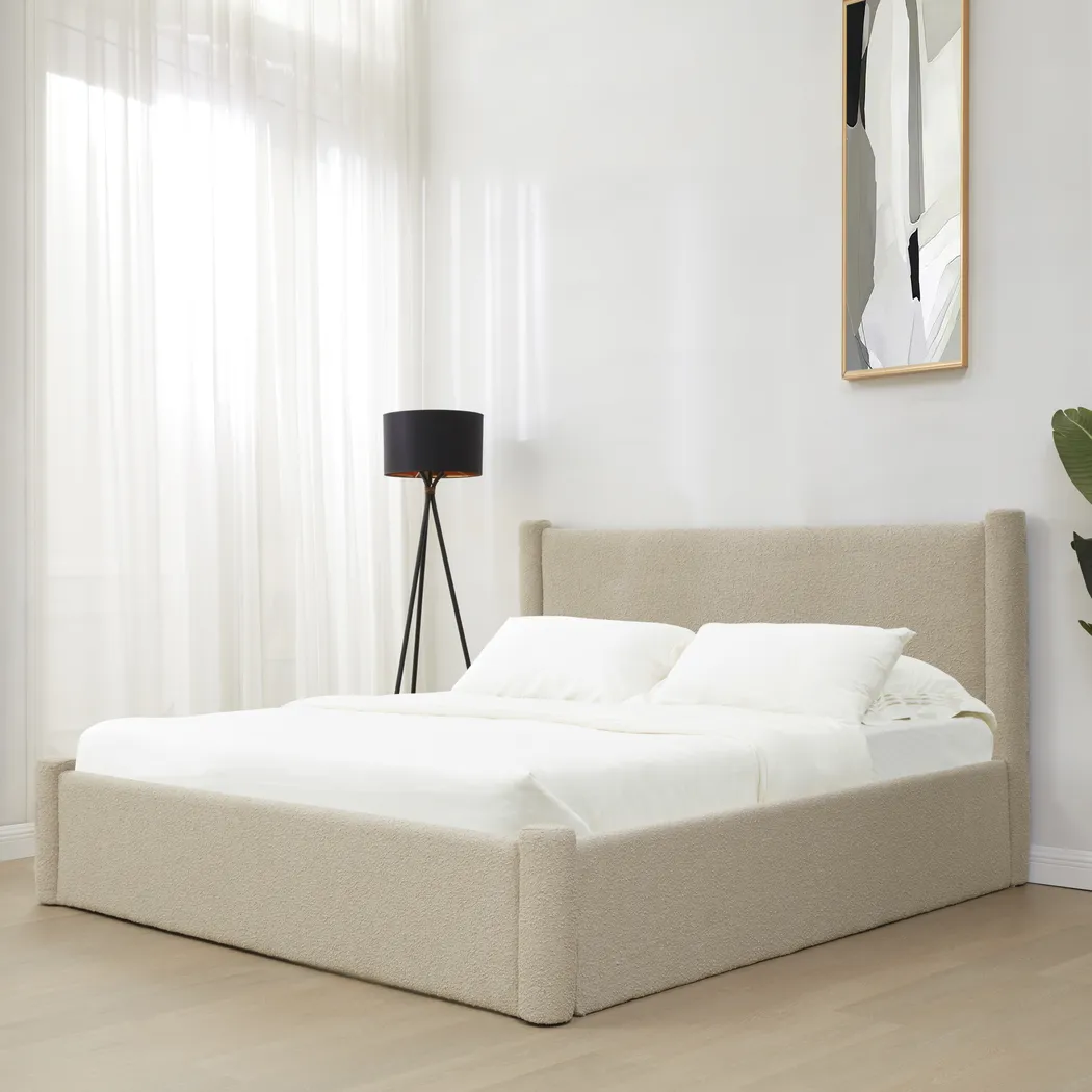 Narset Oatmeal King Bed - Thumbnail - Image 2