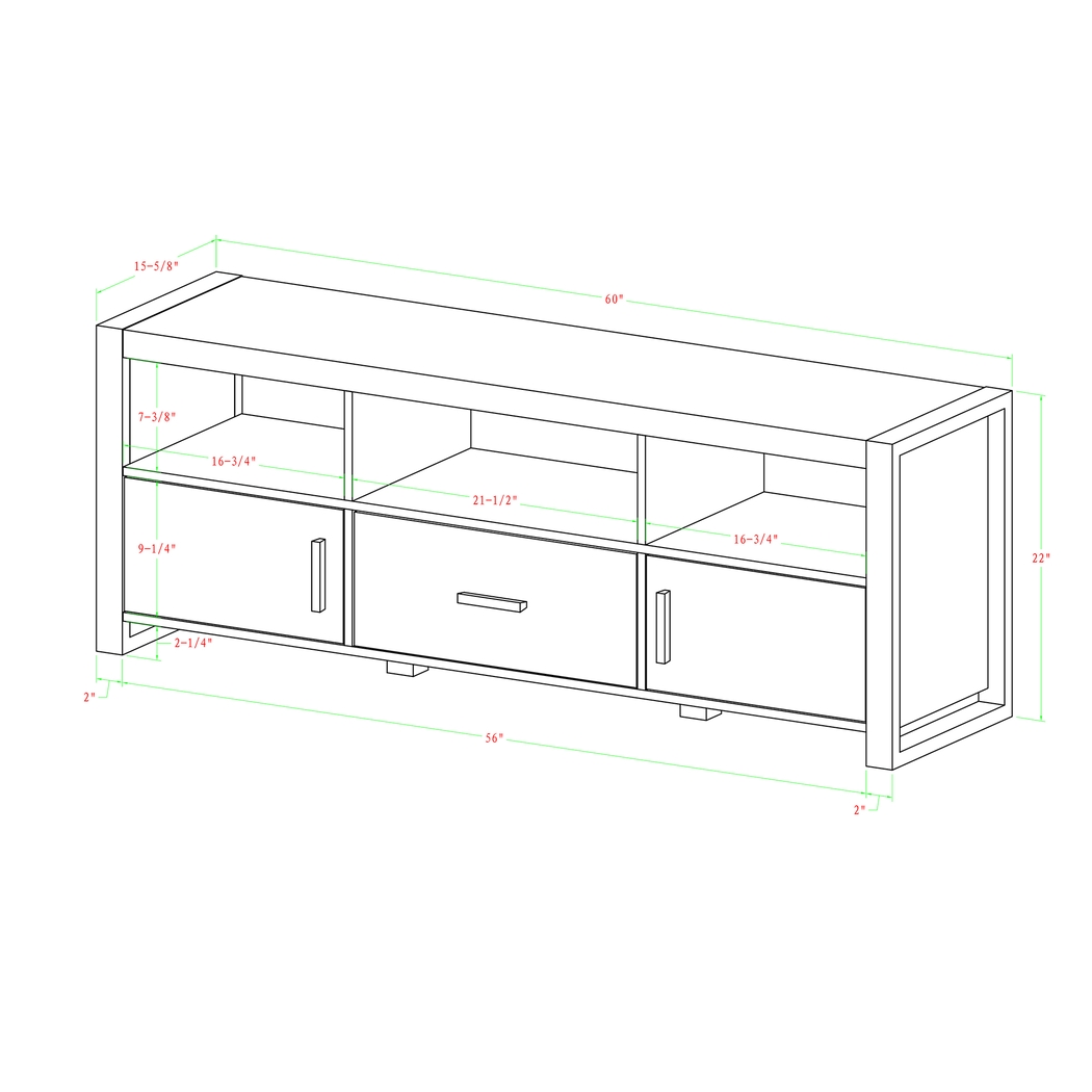 Nash Black 60 in. Console - Thumbnail - Image 7