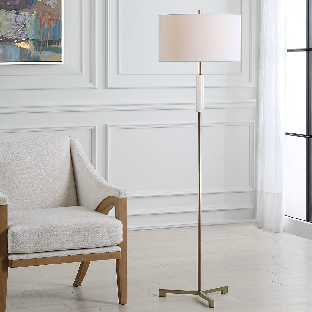 Nashua Cay Brass Floor Lamp - Thumbnail - Image 2