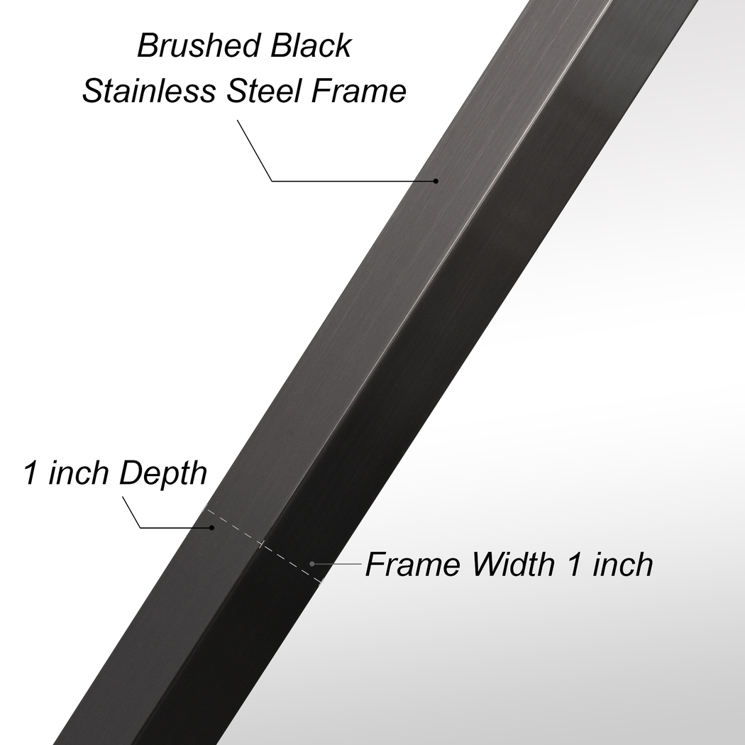 Nasir Black Large Mirror - Thumbnail - Image 6