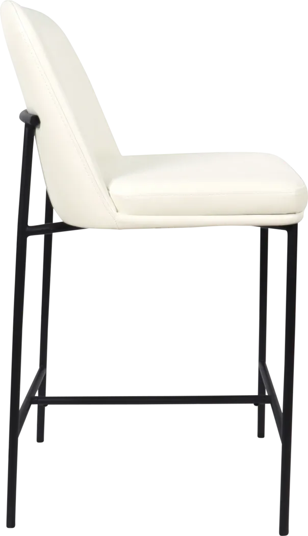Nasli White Counter Stool, Set of 2 - Thumbnail - Image 3