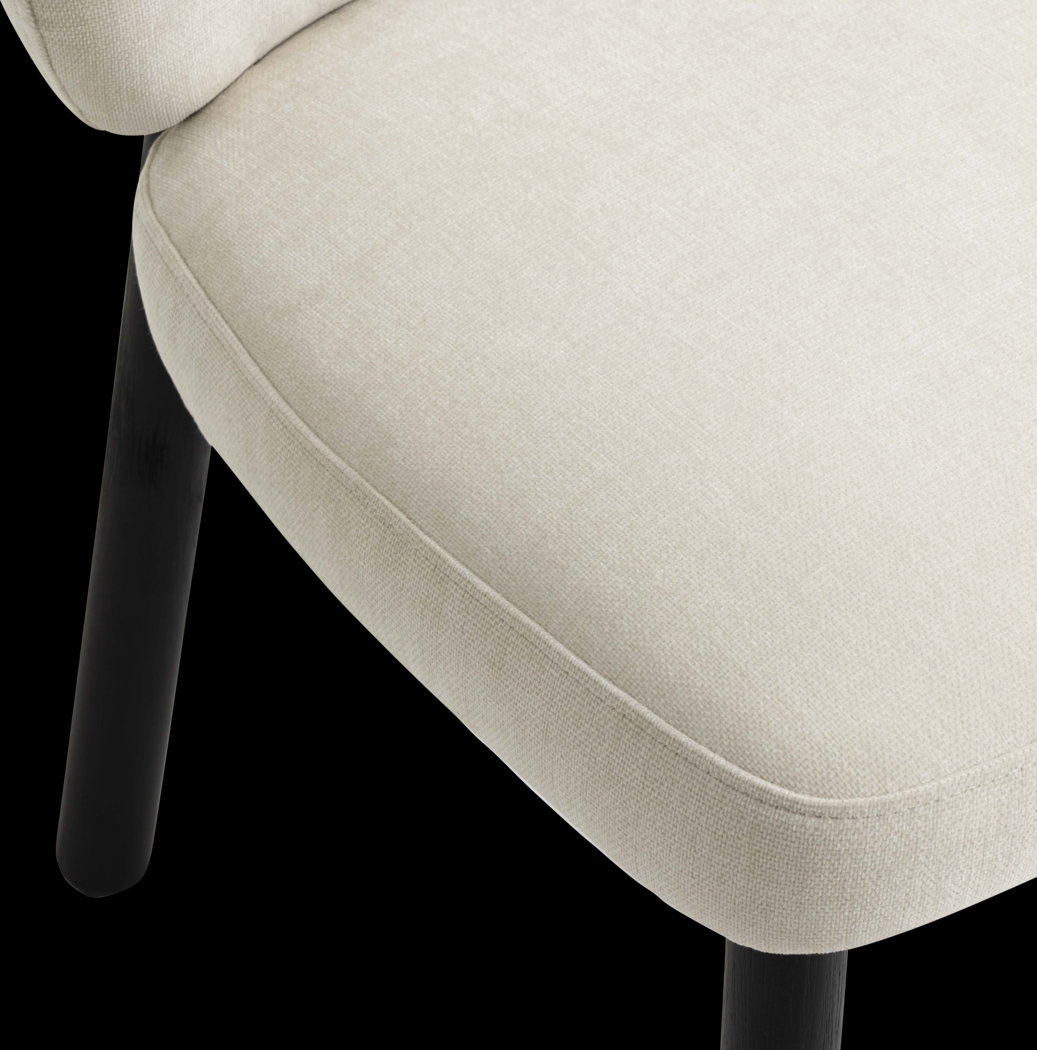 Nassan II Cream Dining Chair - Thumbnail - Image 2