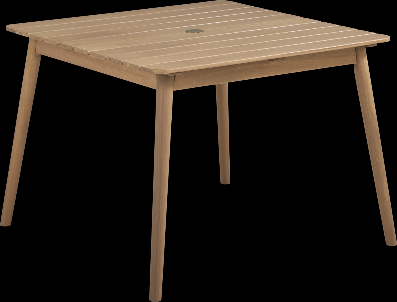 Nassau 5 Pc Square Outdoor Dining Set with White Chairs - Thumbnail - Image 2