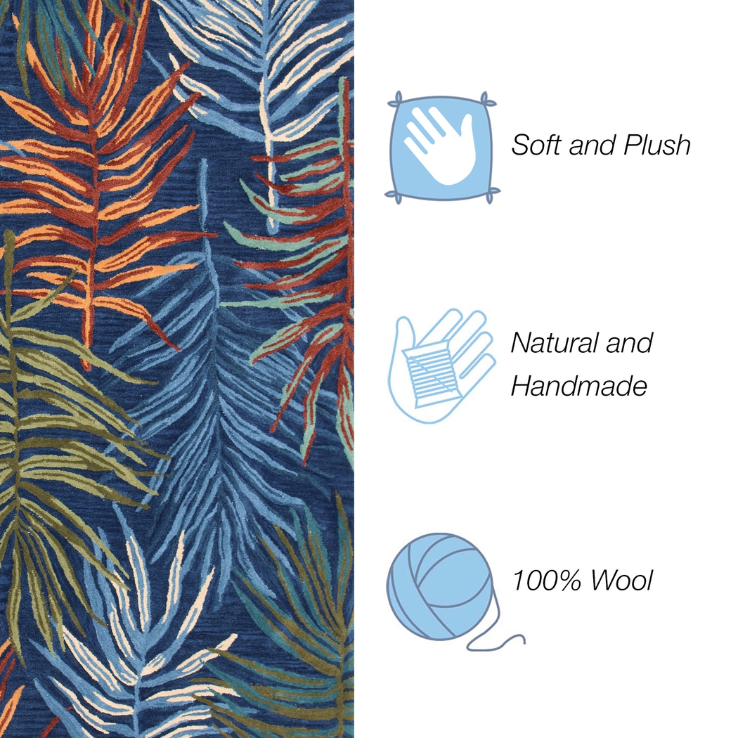 Nassella Navy 5 x 7'6 Rug - Thumbnail - Image 4