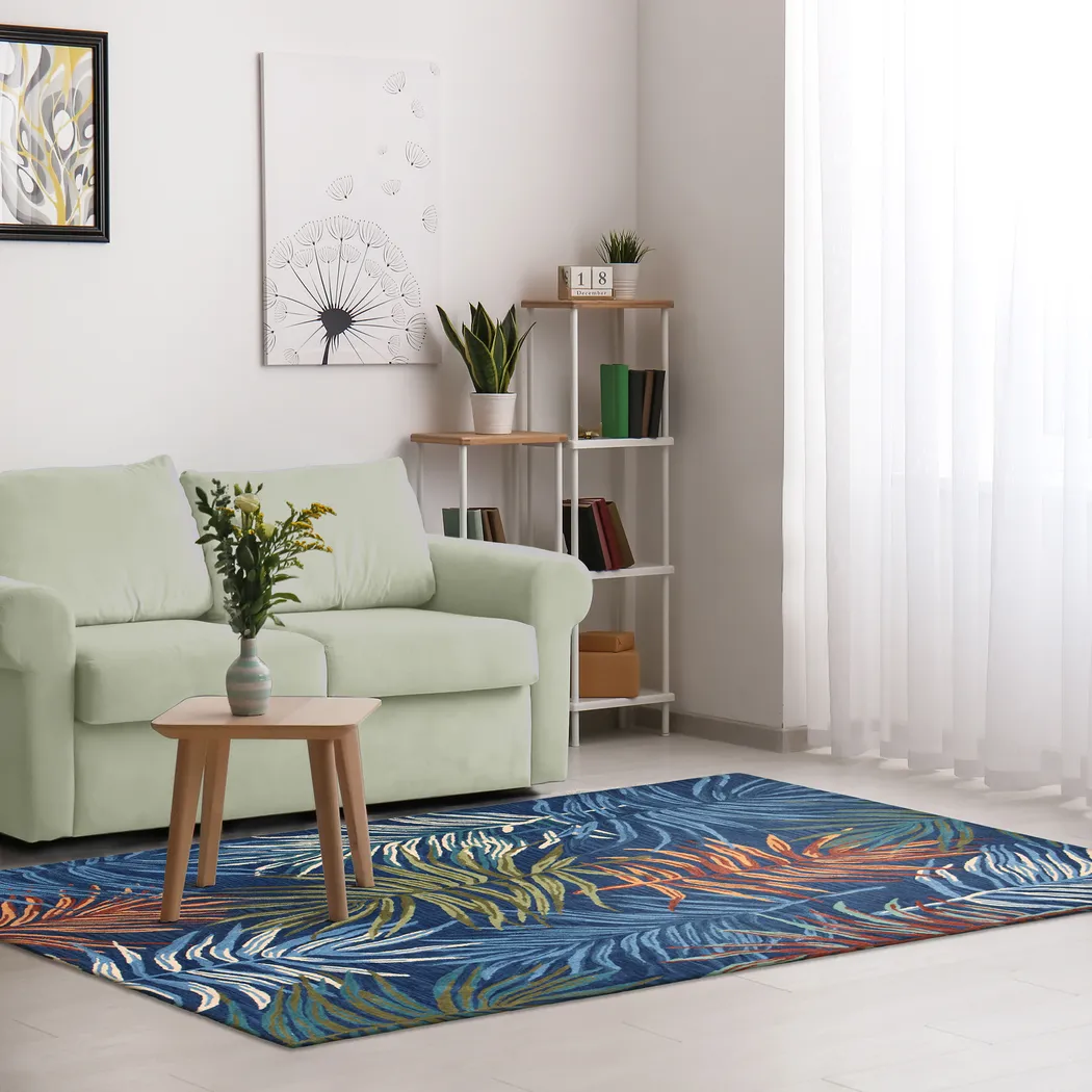 Nassella Navy 7'6 x 9'6 Rug - Thumbnail - Image 2