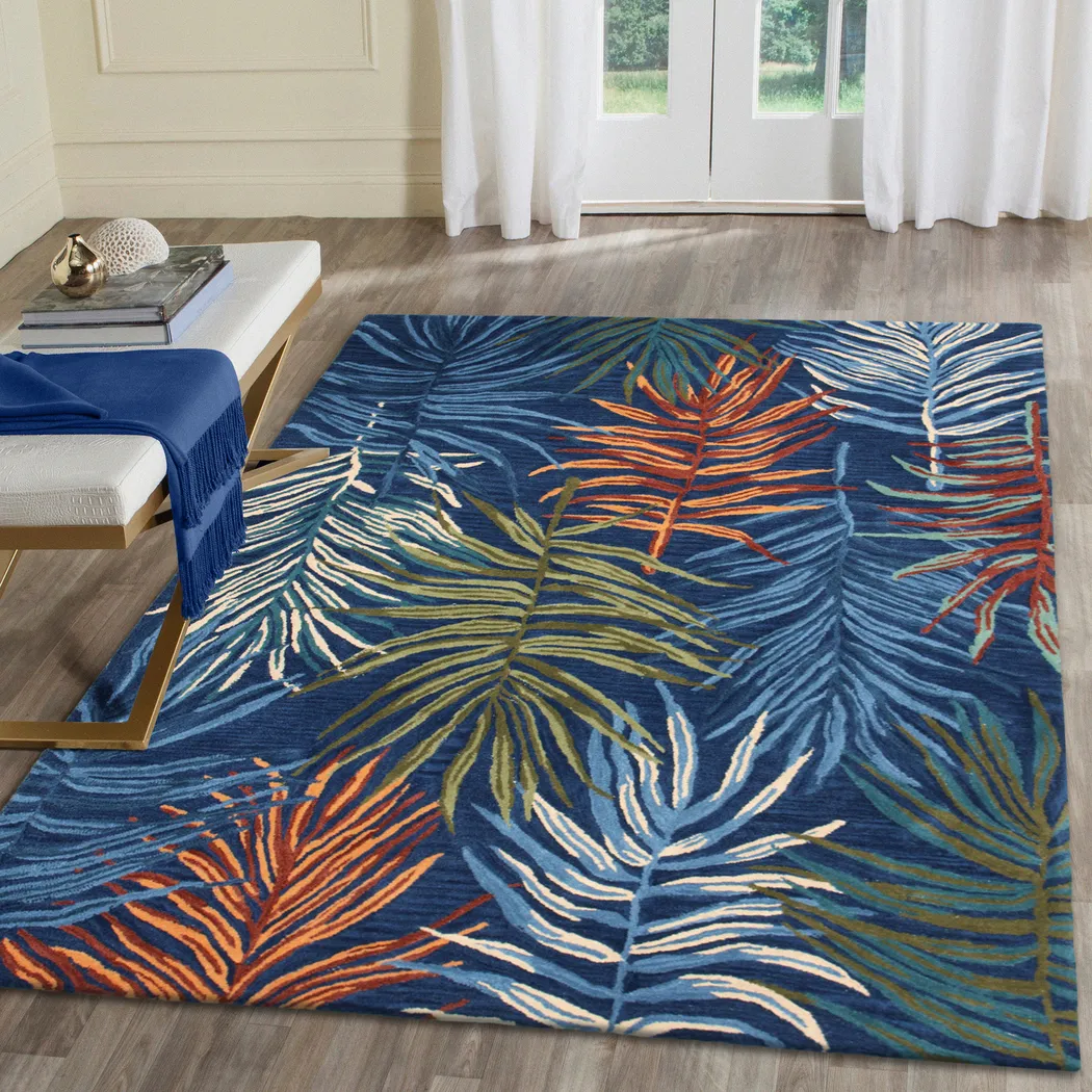 Nassella Navy 7'6 x 9'6 Rug - Thumbnail - Image 3