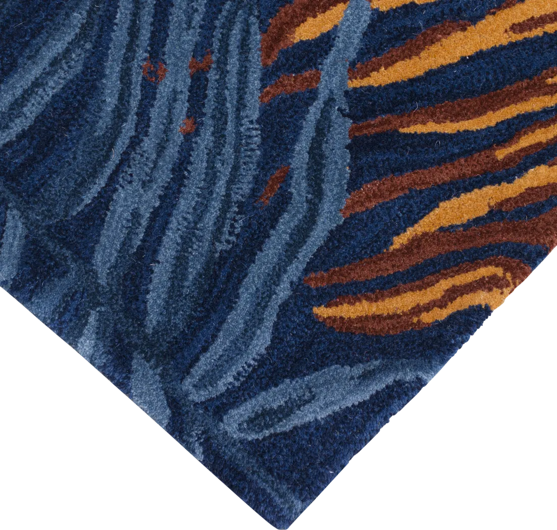 Nassella Navy 7'6 x 9'6 Rug - Thumbnail - Image 6