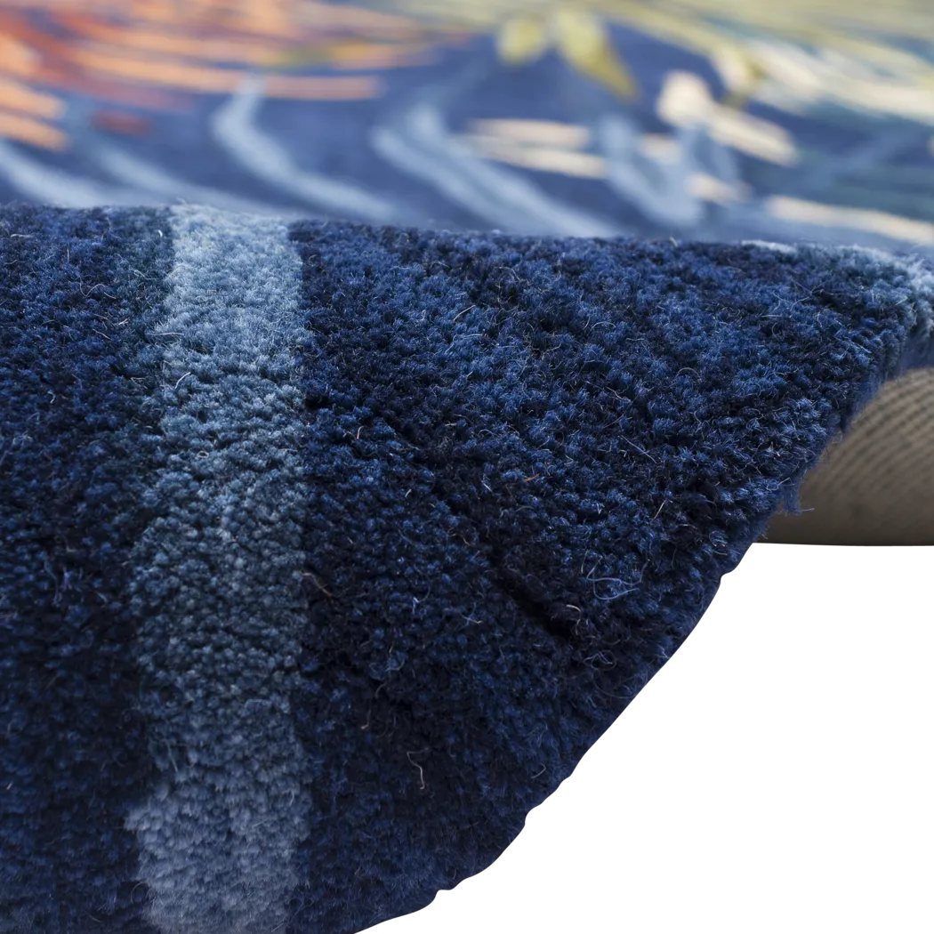 Nassella Navy 7'6 x 9'6 Rug - Thumbnail - Image 8