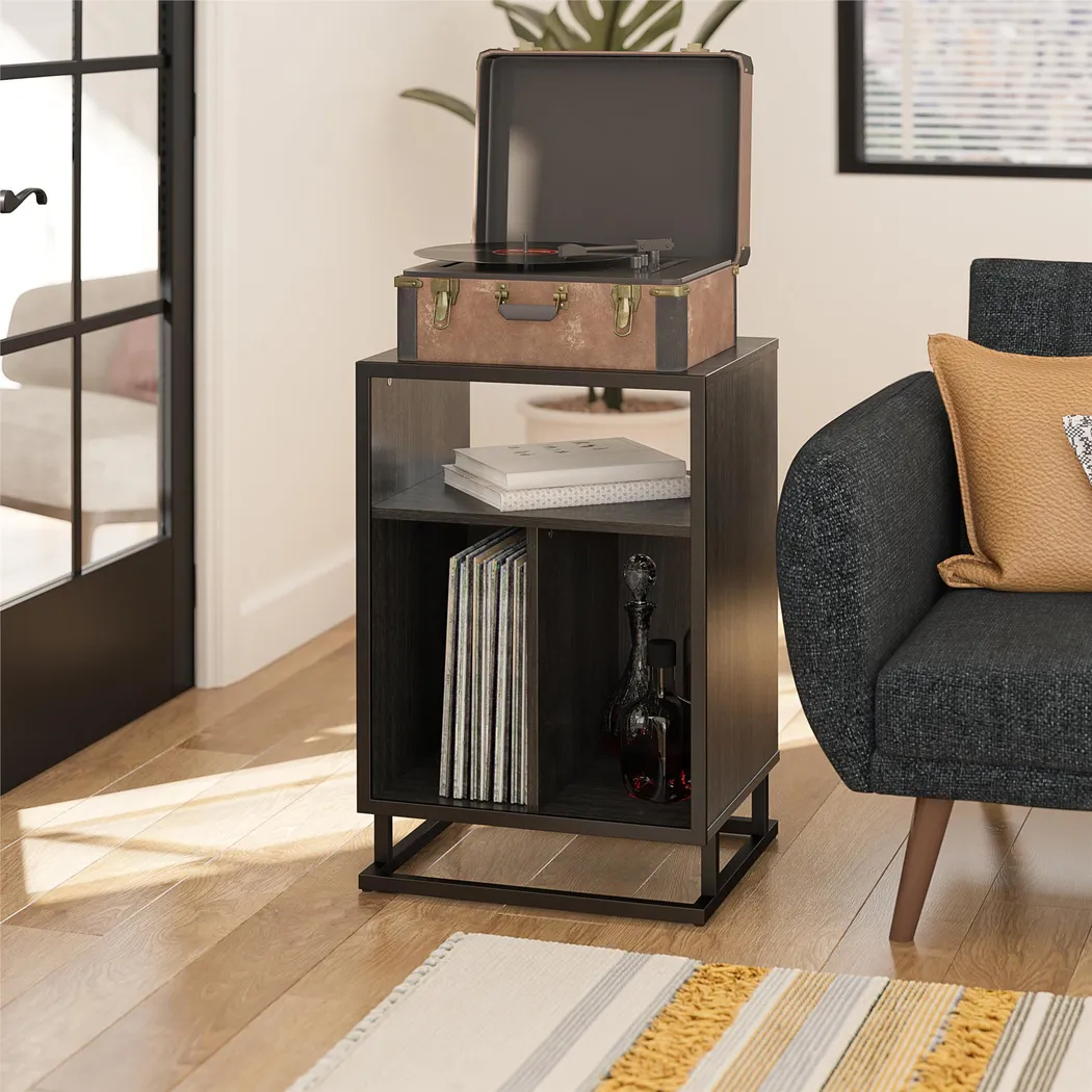 Nassi Black Storage End Table - Thumbnail - Image 3