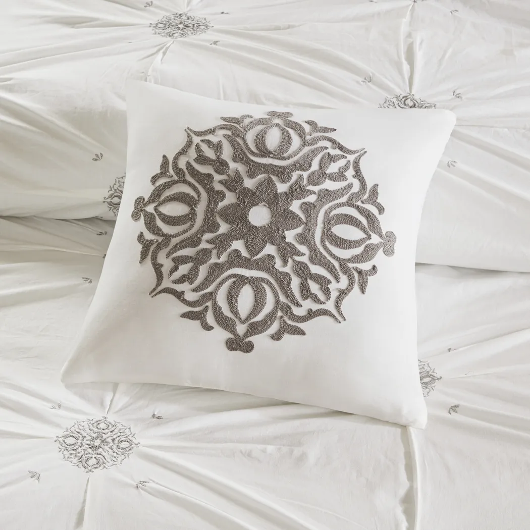 Nasworthy Ivory 6 Pc Full/Queen Comforter Set - Thumbnail - Image 15